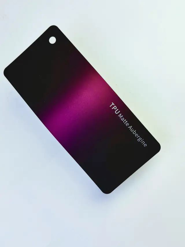 Matte Aubergine colour PPF swatch