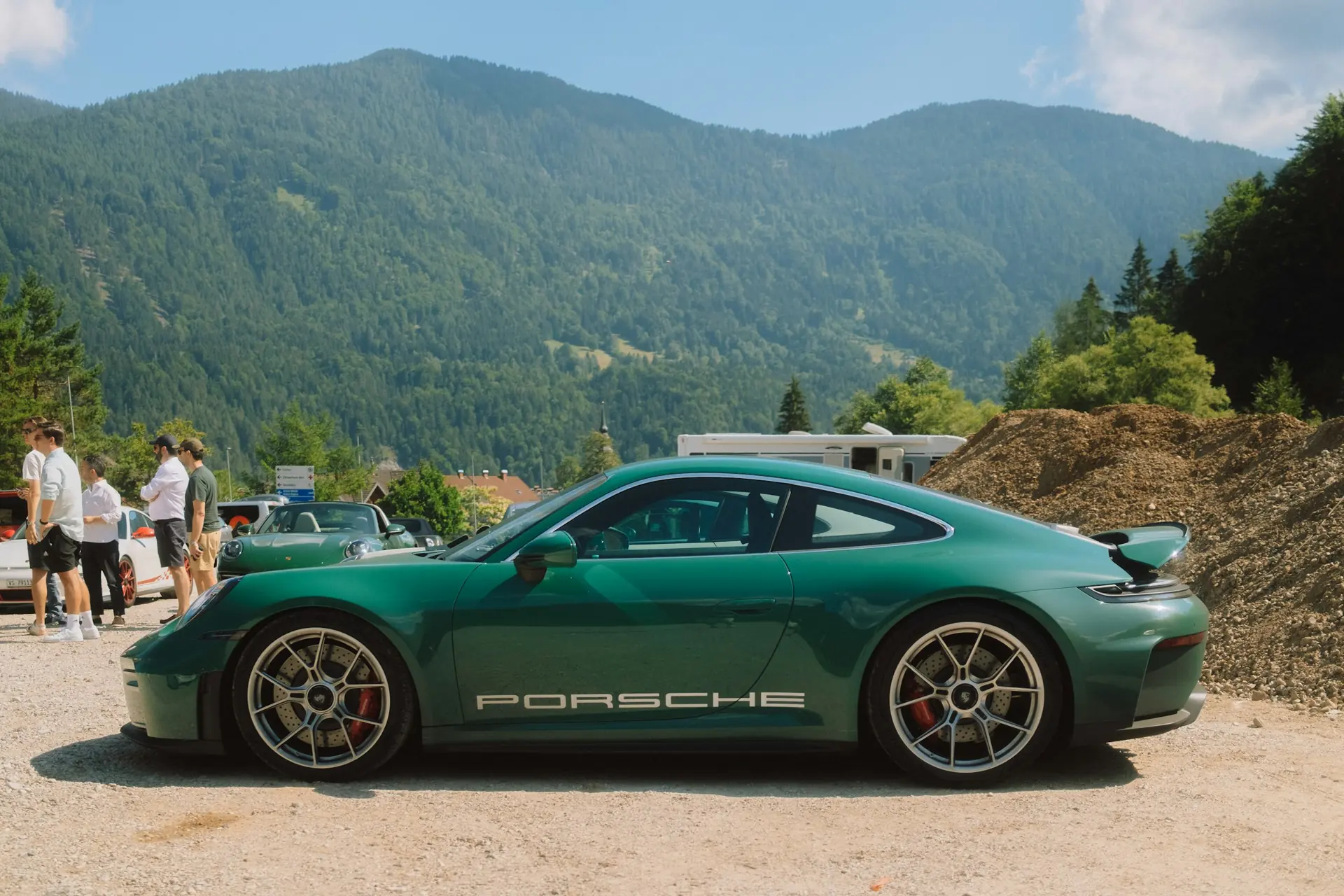 Gloss green car finish example