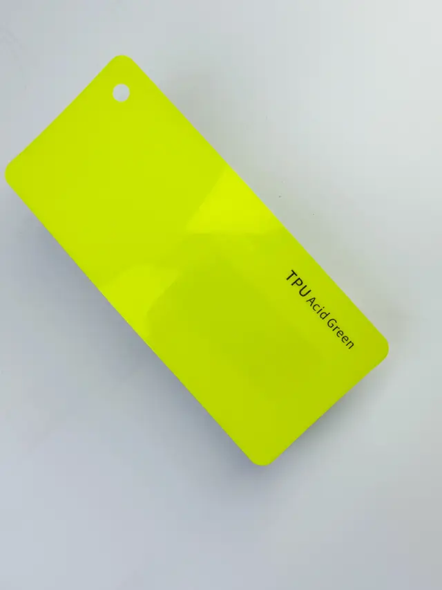 Acid Green PureShield colour PPF swatch