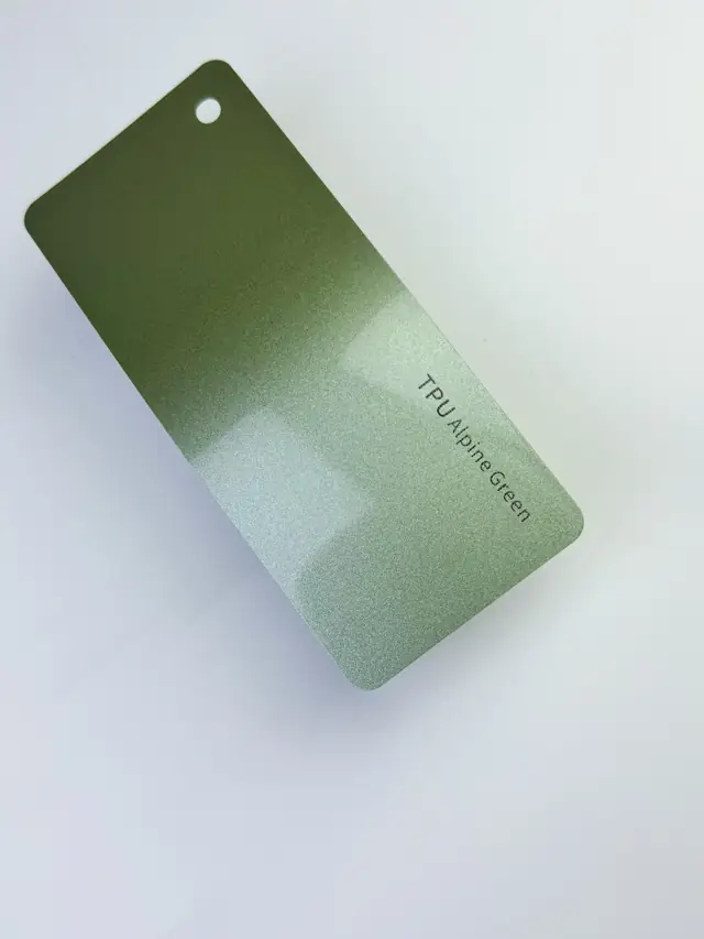 Alpine Green PureShield colour PPF swatch