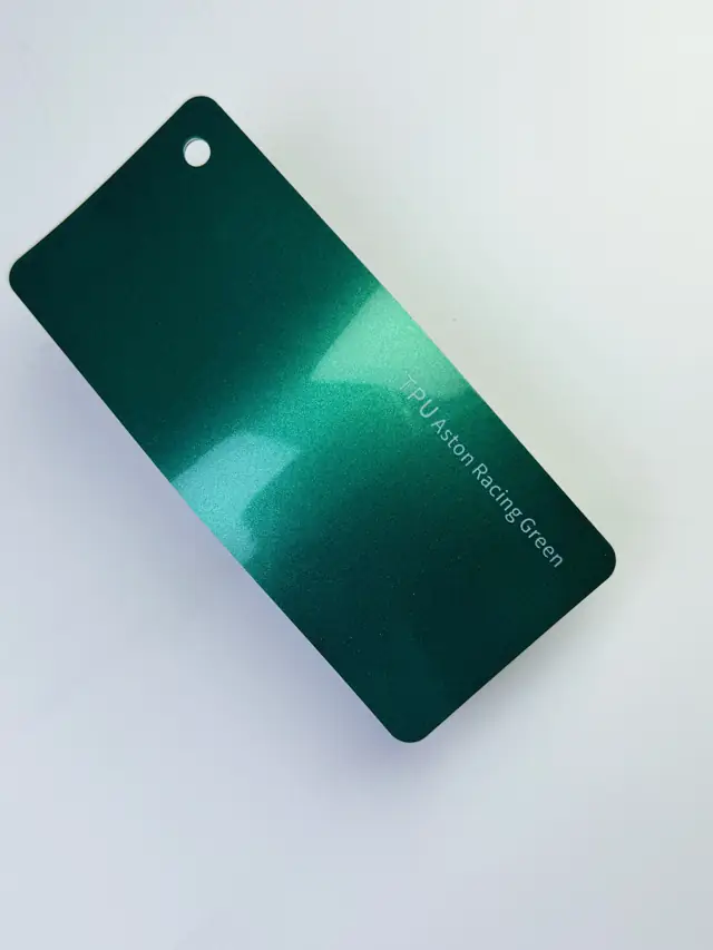 Aston Racing Green PureShield colour PPF swatch