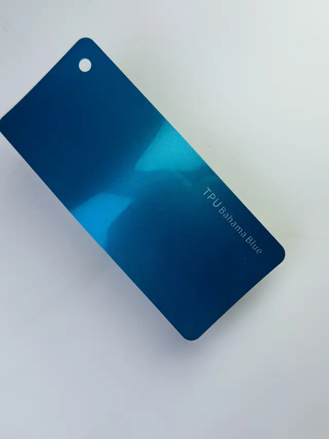 Bahama Blue PureShield colour PPF swatch