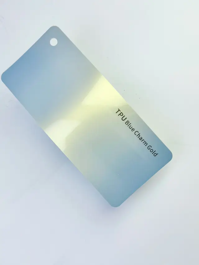 Blue Charm Gold PureShield colour PPF swatch