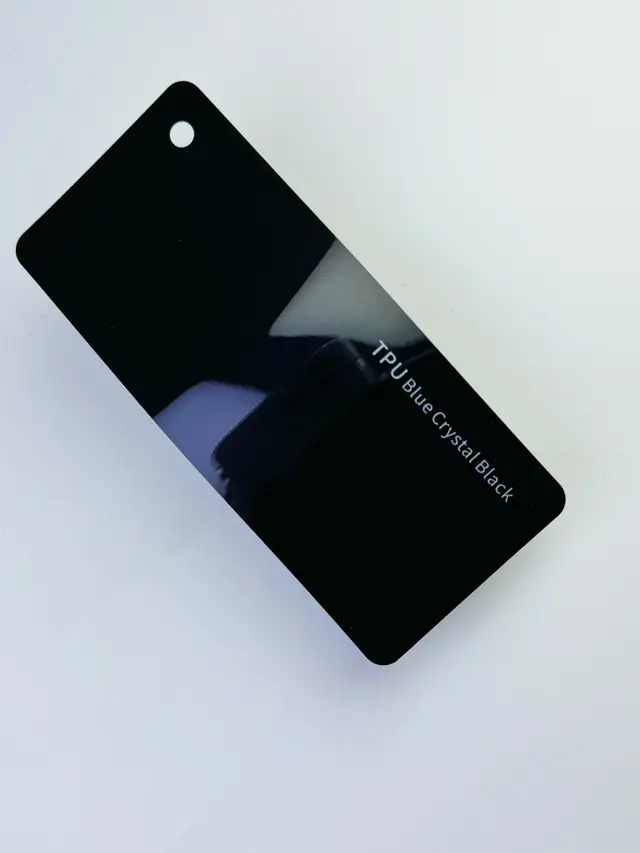 Blue Crystal Black PureShield colour PPF swatch