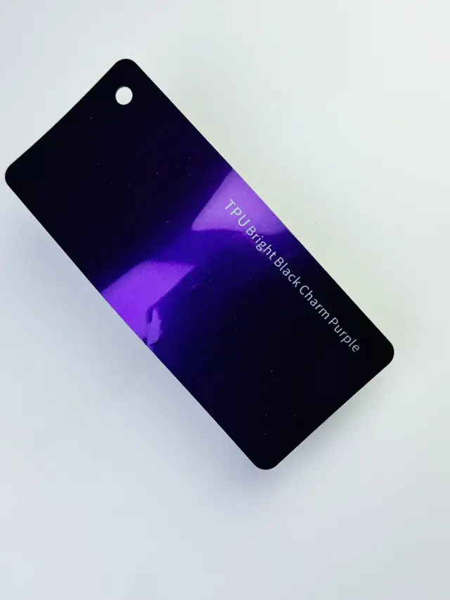 Bright Black Charm Purple PureShield colour PPF swatch