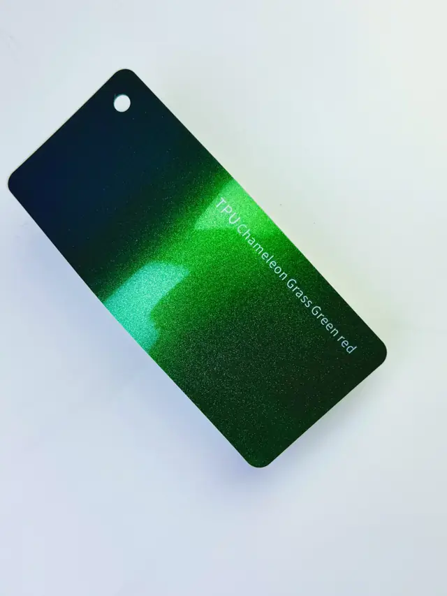 Chameleon Grass Green Red PureShield colour PPF swatch