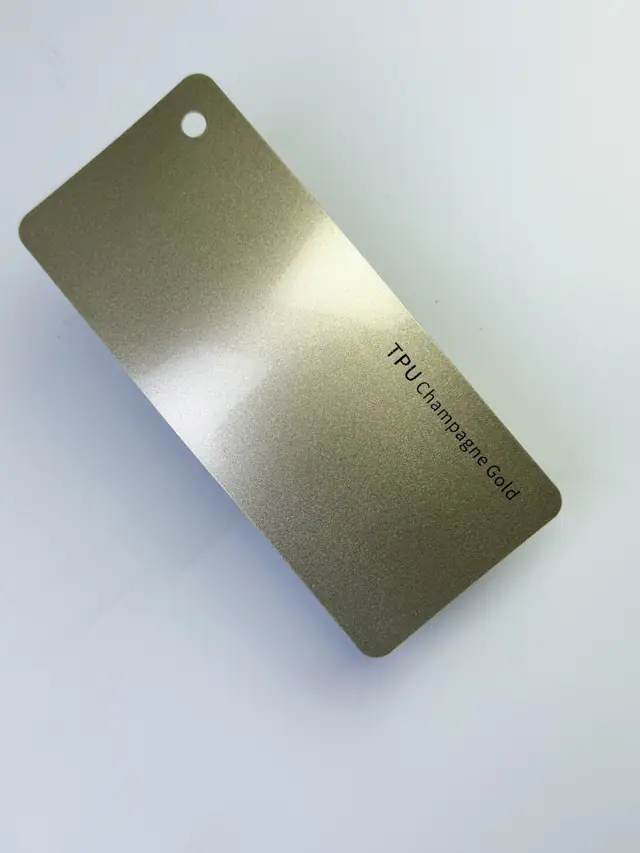 Champagne Gold PureShield colour PPF swatch