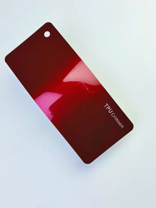 Crimson PureShield colour PPF swatch