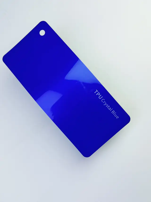 Crystal Blue PureShield colour PPF swatch