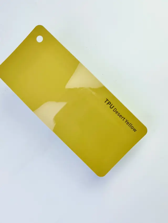 Desert Yellow PureShield colour PPF swatch