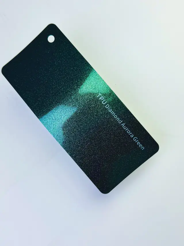 Diamond Aurora Green PureShield colour PPF swatch