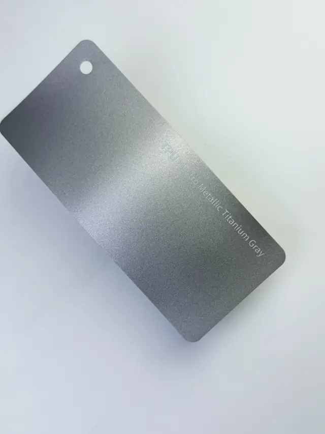 Electro Metallic Titanium Gray PureShield colour PPF swatch