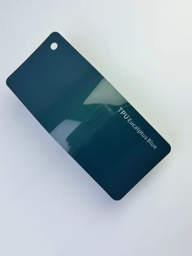 Eucalyptus Blue PureShield colour PPF swatch