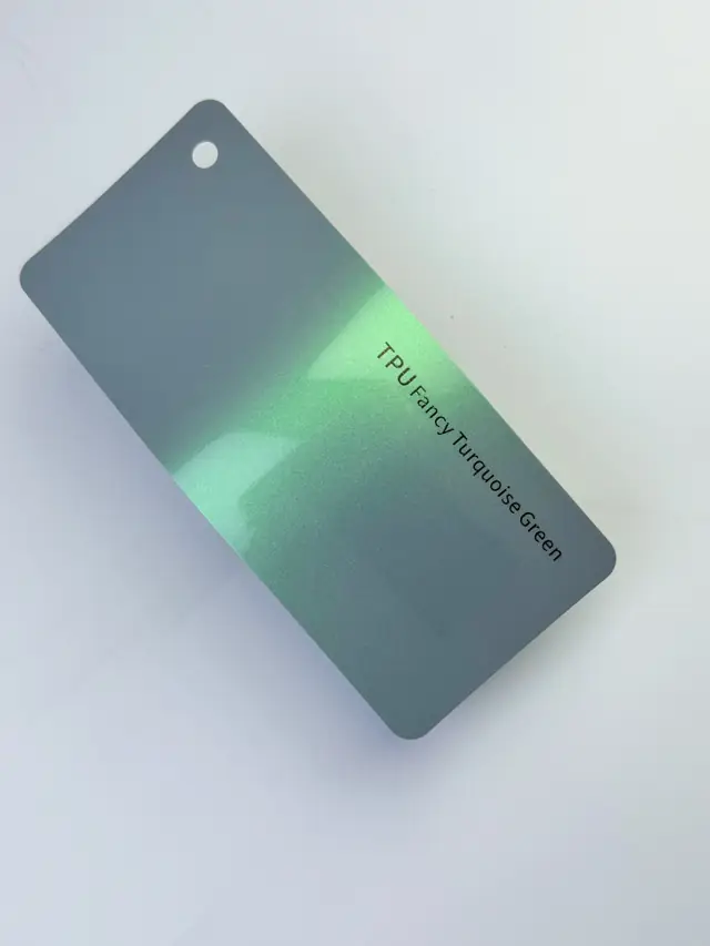 Fancy Turquoise Green PureShield colour PPF swatch