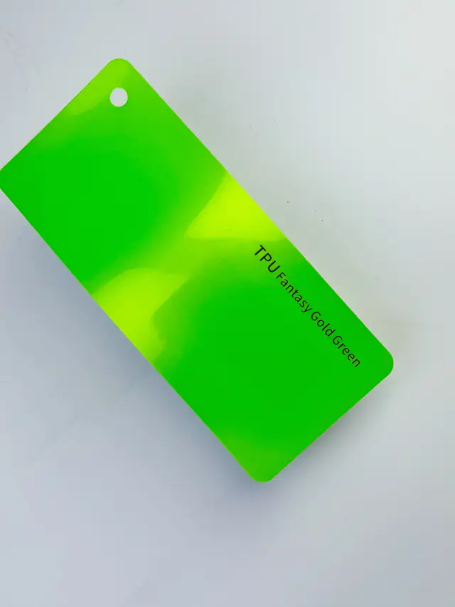 Fantasy Gold Green PureShield colour PPF swatch