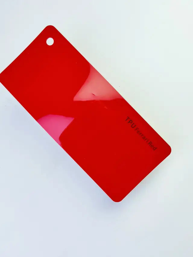 Ferrari Red PureShield colour PPF swatch