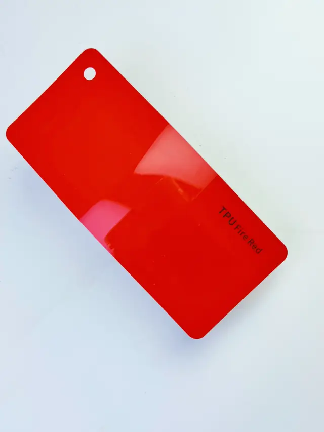 Fire Red PureShield colour PPF swatch