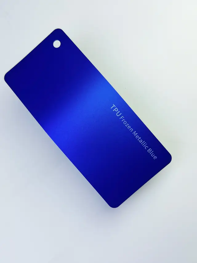 Frozen Metallic Blue PureShield colour PPF swatch