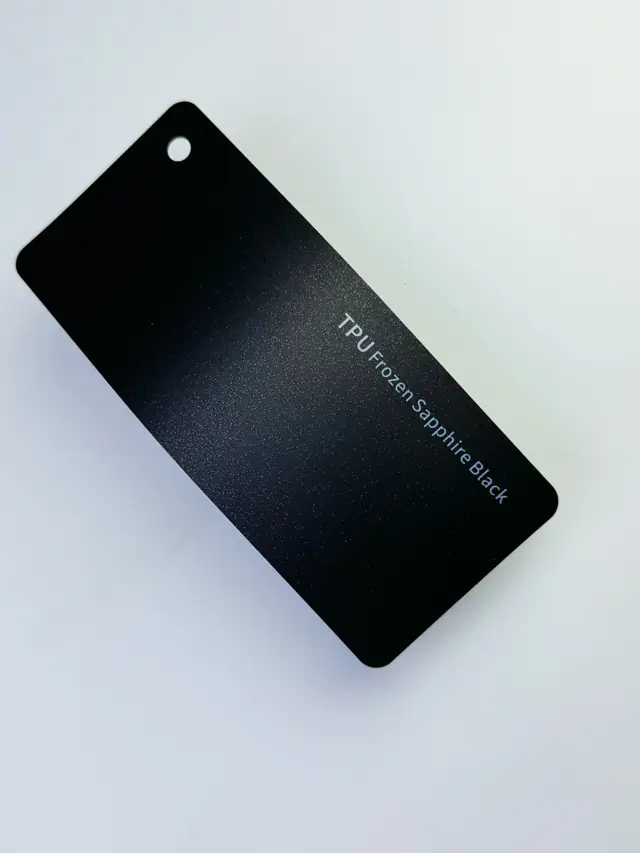 Frozen Sapphire Black PureShield colour PPF swatch