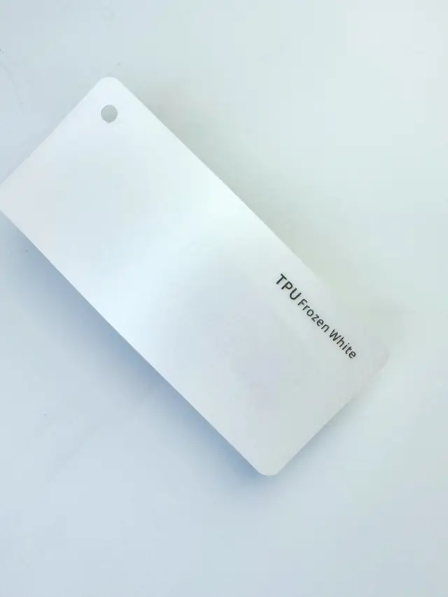 Frozen White PureShield colour PPF swatch