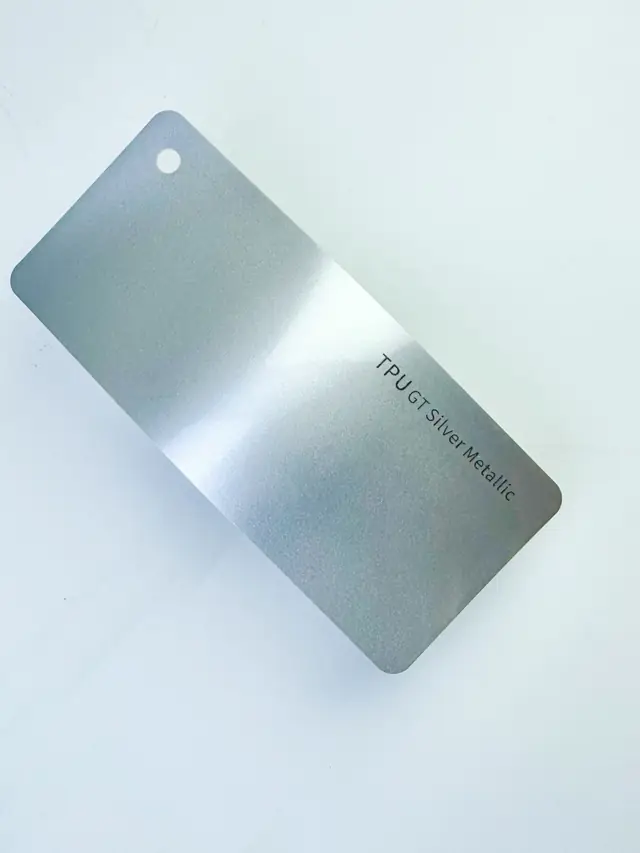 GT Silver Metallic PureShield colour PPF swatch