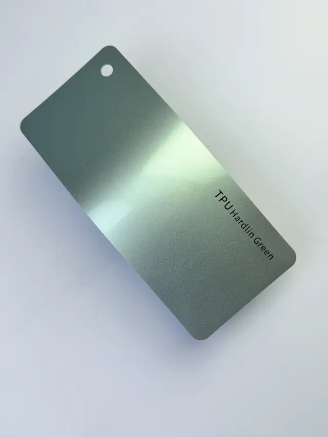 Hardlin Green PureShield colour PPF swatch