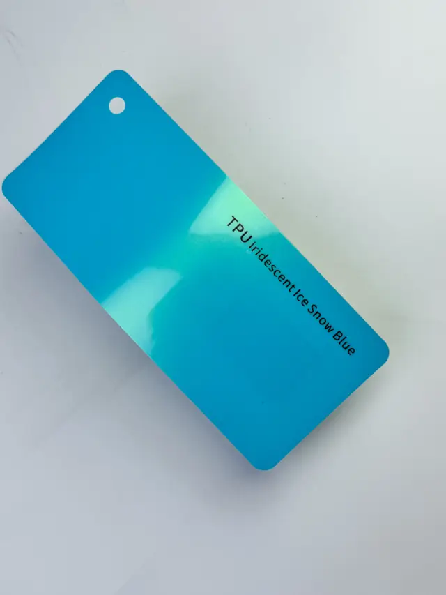 Iridescent Ice Snow Blue PureShield colour PPF swatch