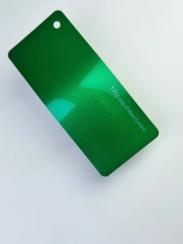 Isle of Man Green PureShield colour PPF swatch