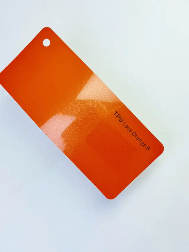 Lava Orange B PureShield colour PPF swatch