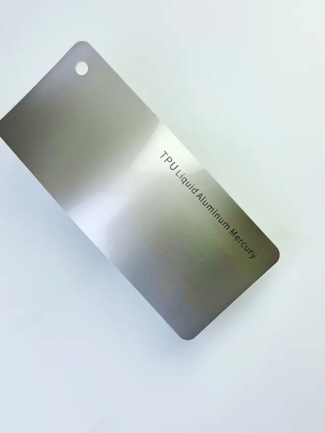 Liquid Aluminum Mercury PureShield colour PPF swatch