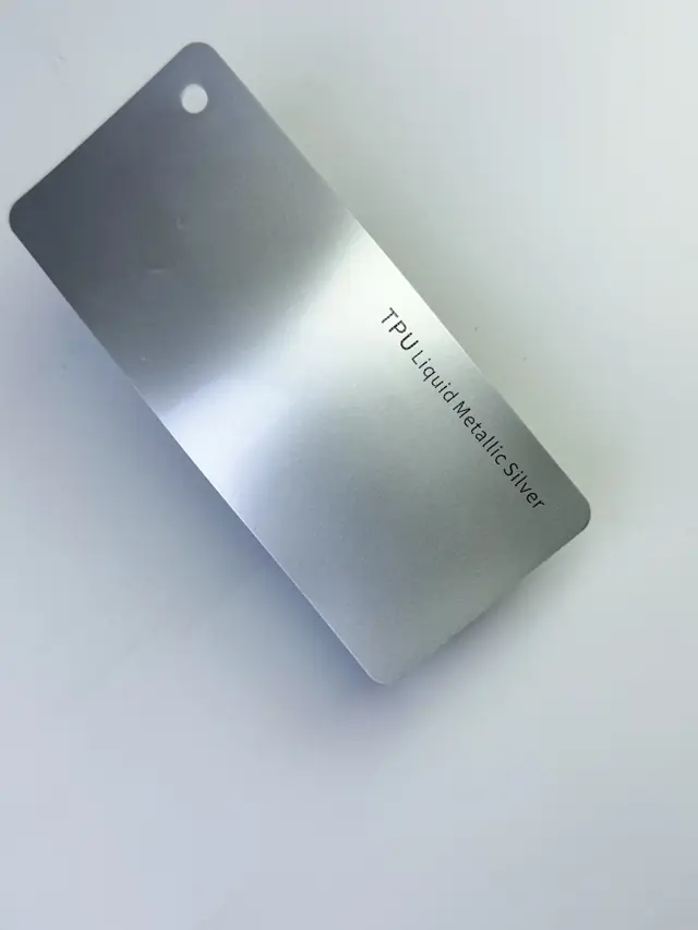 Liquid Metallic Silver PureShield colour PPF swatch