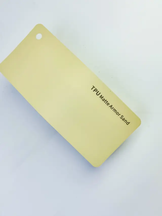 Matte Armor Sand PureShield colour PPF swatch