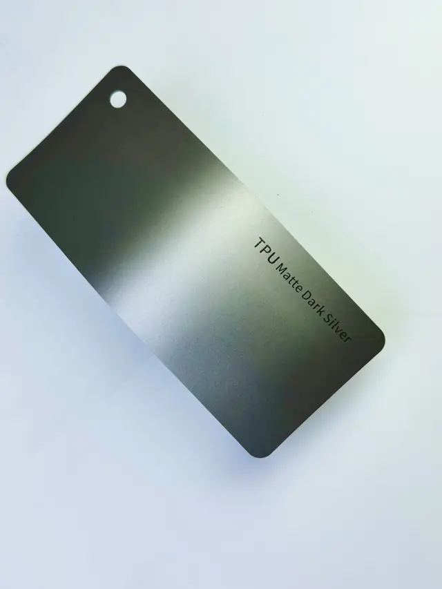 Matte Dark Silver PureShield colour PPF swatch