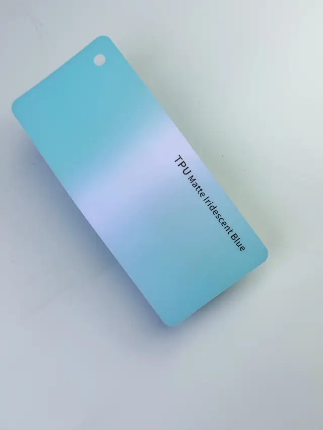 Matte Iridescent Blue PureShield colour PPF swatch