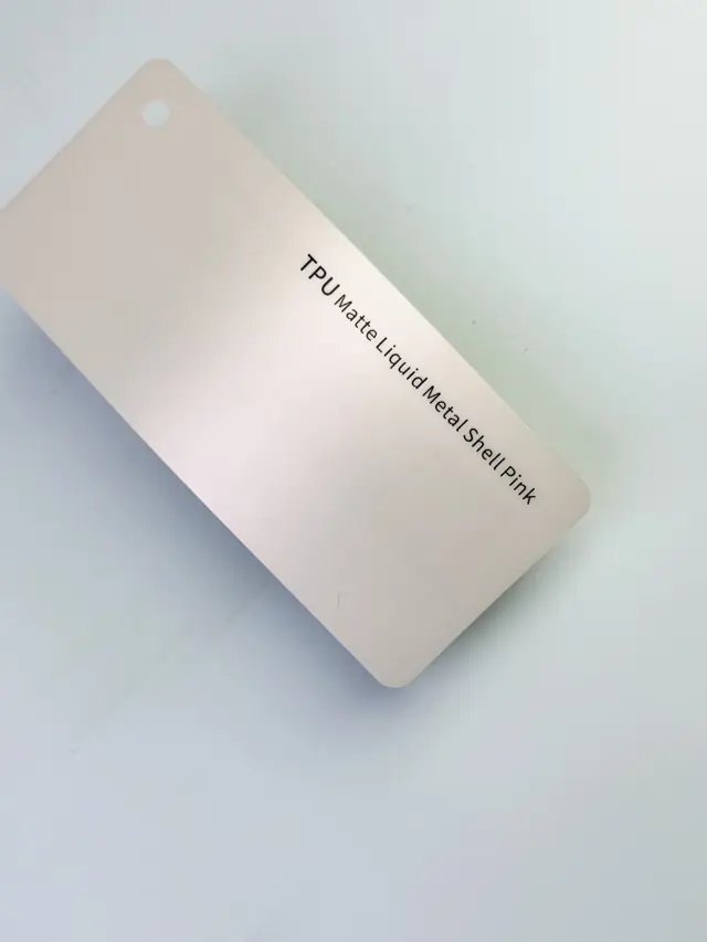 Matte Liquid Metal Shell Pink PureShield colour PPF swatch