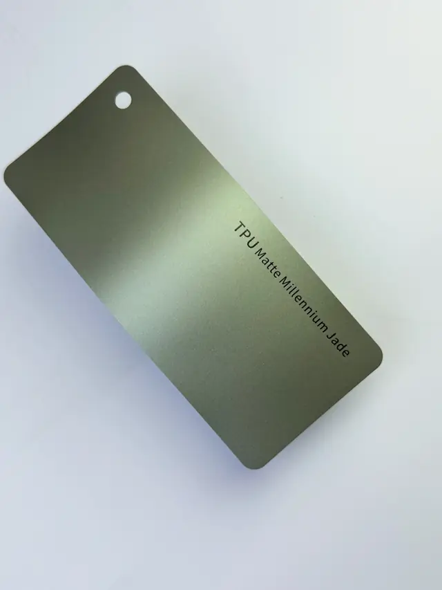 Matte Millennium Jade PureShield colour PPF swatch