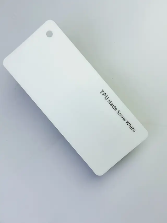 Matte Snow White PureShield colour PPF swatch