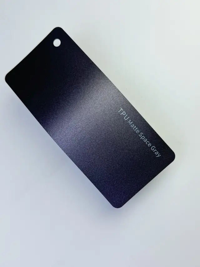 Matte Space Gray PureShield colour PPF swatch