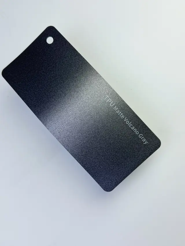 Matte Volcano Gray PureShield colour PPF swatch
