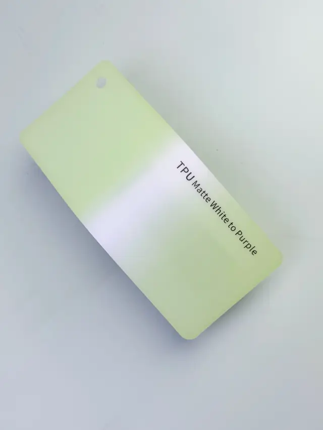 Matte White to Purple PureShield colour PPF swatch