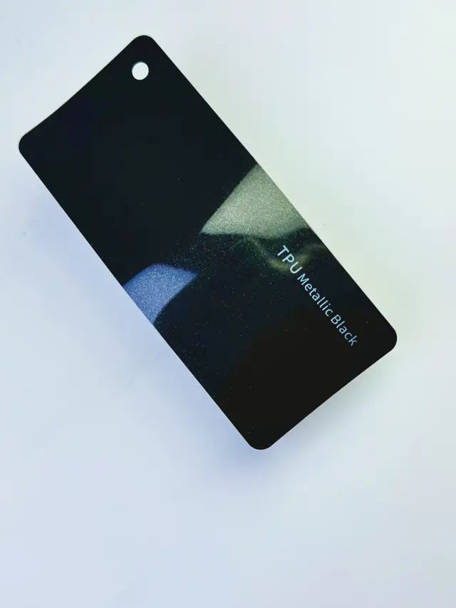 Metallic Black PureShield colour PPF swatch