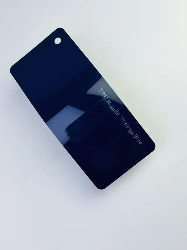 Metallic Montege Blue PureShield colour PPF swatch