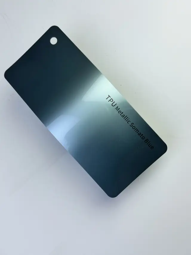 Metallic Somato Blue PureShield colour PPF swatch
