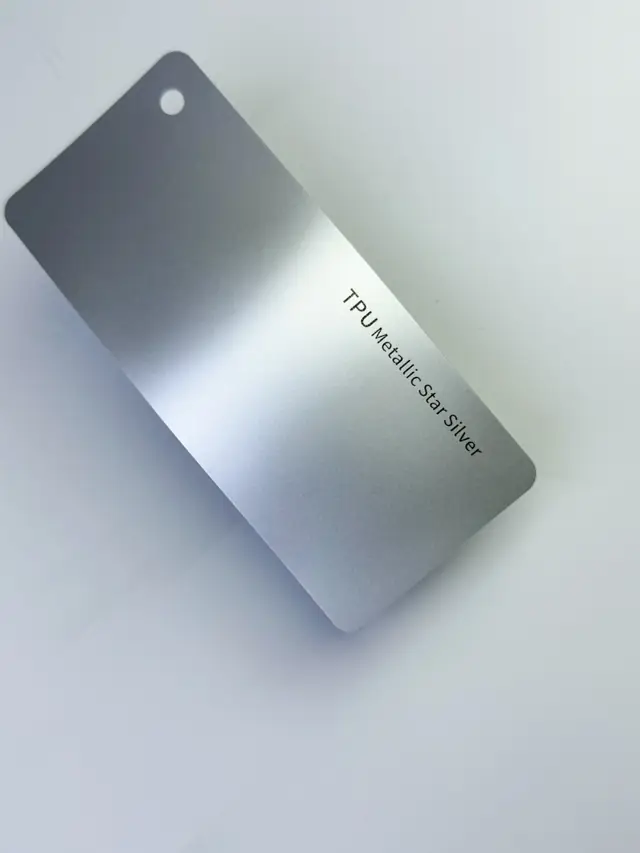Metallic Star Silver PureShield colour PPF swatch