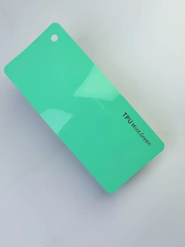 Mint Green PureShield colour PPF swatch