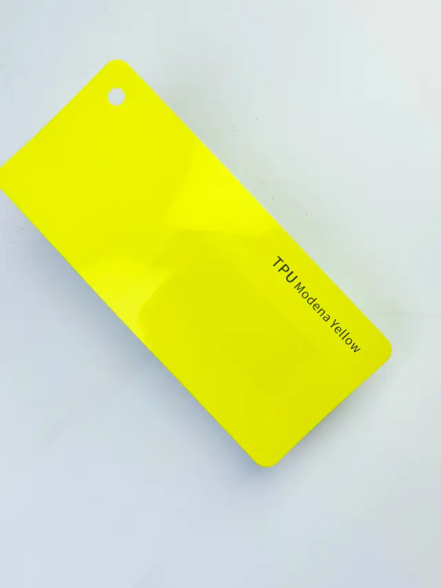 Modena Yellow PureShield colour PPF swatch