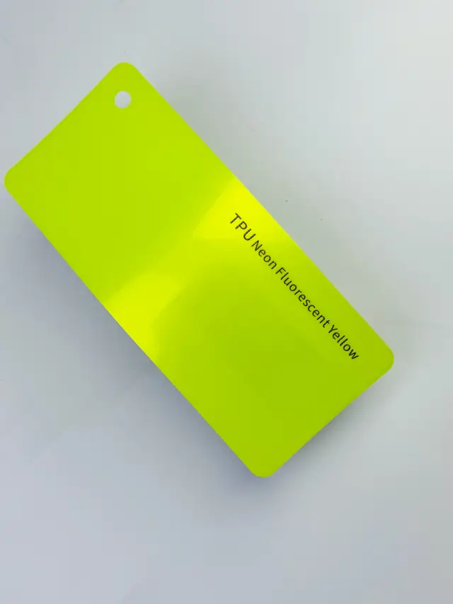 Neon Fluorescent Yellow PureShield colour PPF swatch