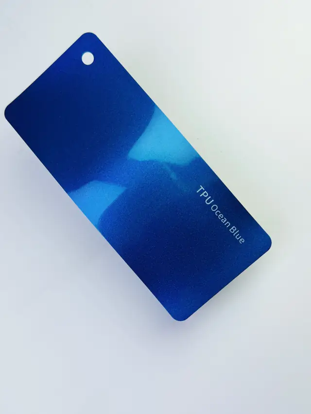 Ocean Blue PureShield colour PPF swatch