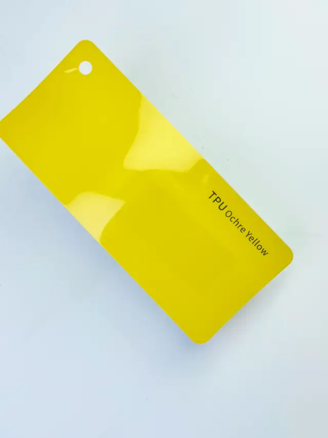 Ochre Yellow PureShield colour PPF swatch