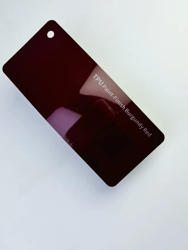Paint-Finish Burgundy Red PureShield colour PPF swatch